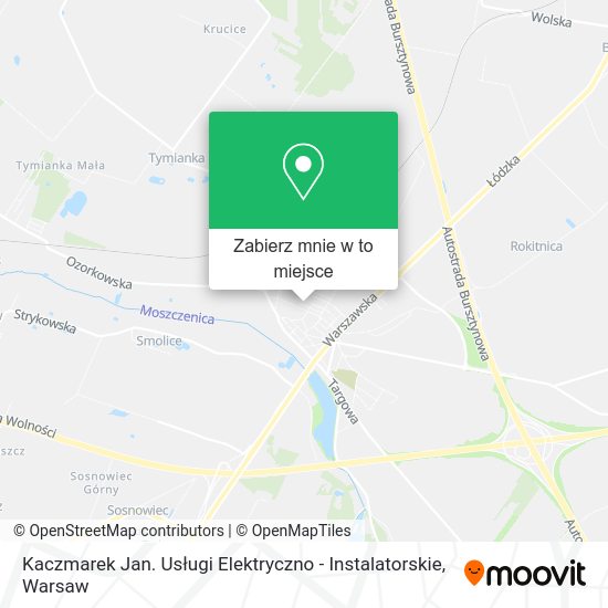 Mapa Kaczmarek Jan. Usługi Elektryczno - Instalatorskie