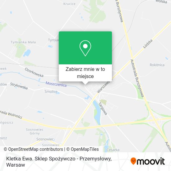 Mapa Kletka Ewa. Sklep Spożywczo - Przemysłowy