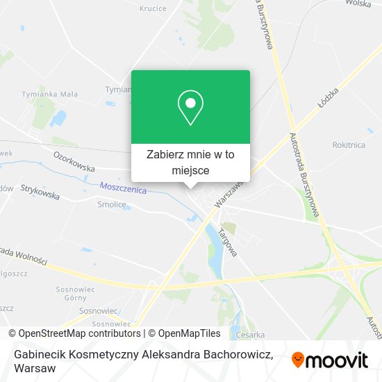 Mapa Gabinecik Kosmetyczny Aleksandra Bachorowicz