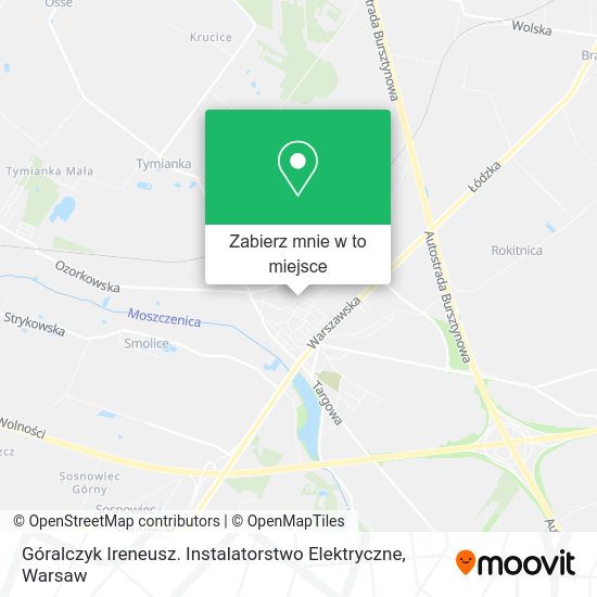 Mapa Góralczyk Ireneusz. Instalatorstwo Elektryczne