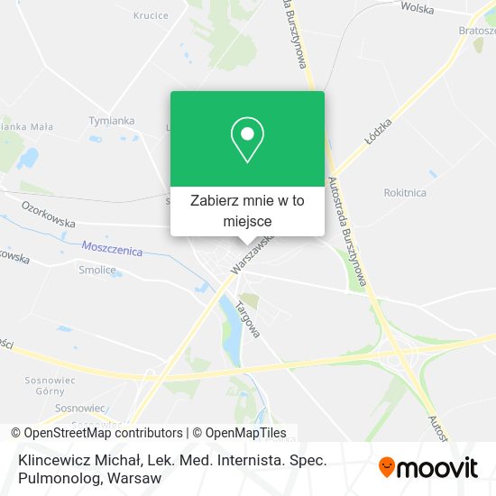 Mapa Klincewicz Michał, Lek. Med. Internista. Spec. Pulmonolog