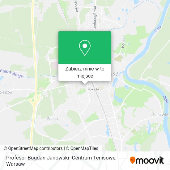 Mapa Profesor Bogdan Janowski- Centrum Tenisowe