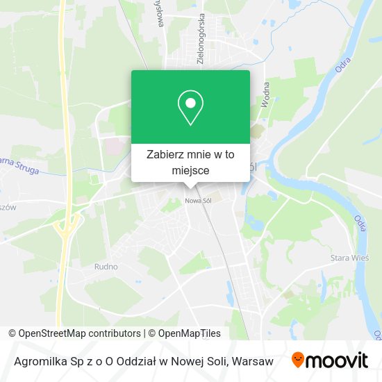 Mapa Agromilka Sp z o O Oddział w Nowej Soli