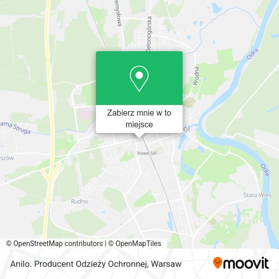 Mapa Anilo. Producent Odzieży Ochronnej