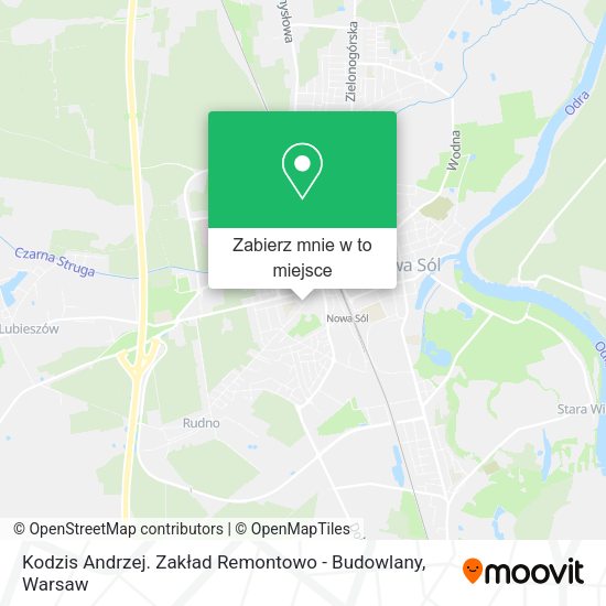 Mapa Kodzis Andrzej. Zakład Remontowo - Budowlany