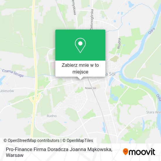 Mapa Pro-Finance Firma Doradcza Joanna Mąkowska