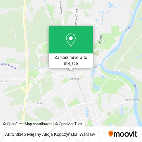 Mapa Akro Sklep Mięsny Alicja Kopczyńska