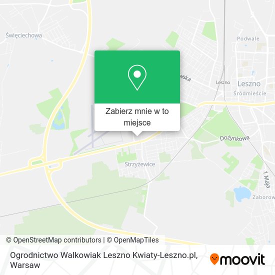 Mapa Ogrodnictwo Walkowiak Leszno Kwiaty-Leszno.pl