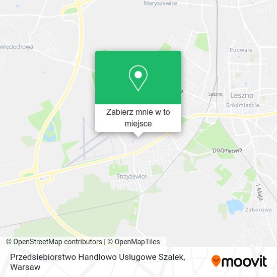 Mapa Przedsiebiorstwo Handlowo Uslugowe Szalek