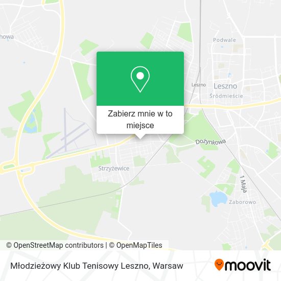 Mapa Młodzieżowy Klub Tenisowy Leszno