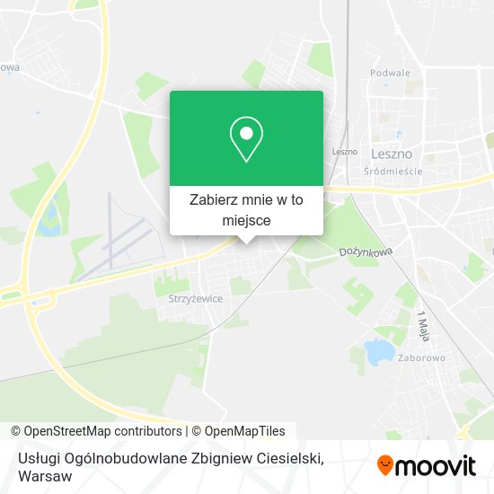 Mapa Usługi Ogólnobudowlane Zbigniew Ciesielski