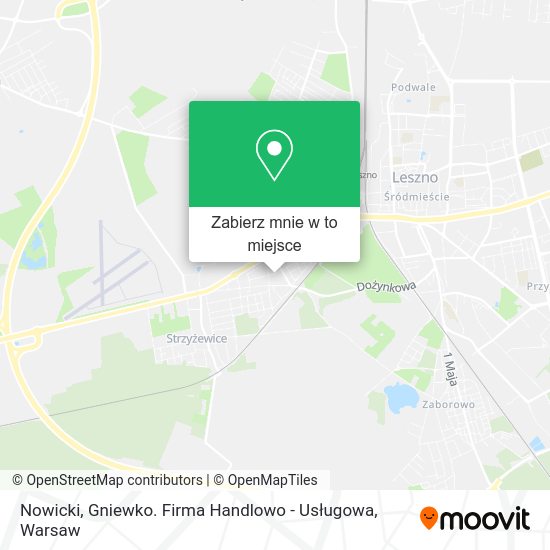 Mapa Nowicki, Gniewko. Firma Handlowo - Usługowa