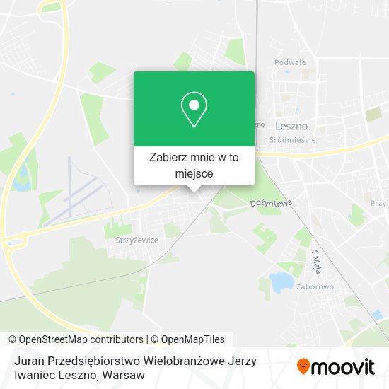 Mapa Juran Przedsiębiorstwo Wielobranżowe Jerzy Iwaniec Leszno