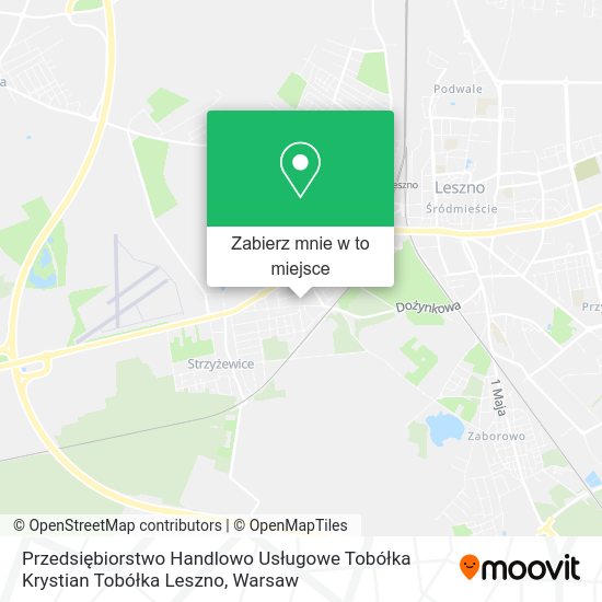 Mapa Przedsiębiorstwo Handlowo Usługowe Tobółka Krystian Tobółka Leszno