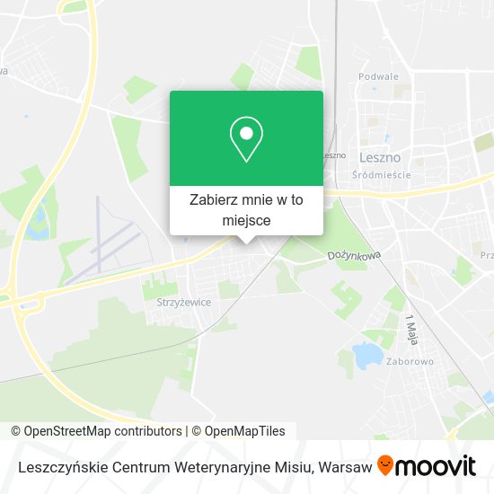 Mapa Leszczyńskie Centrum Weterynaryjne Misiu