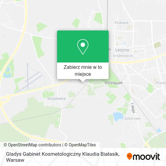 Mapa Gladys Gabinet Kosmetologiczny Klaudia Białasik