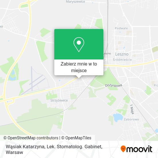 Mapa Wąsiak Katarzyna, Lek. Stomatolog. Gabinet