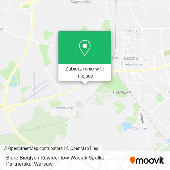 Mapa Biuro Bieglych Rewidentow Wasiak Spolka Partnerska