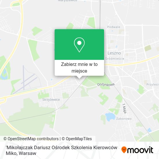 Mapa 'Mikołajczak Dariusz Ośrodek Szkolenia Kierowców Miko