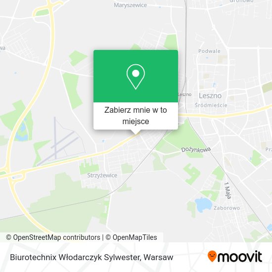 Mapa Biurotechnix Włodarczyk Sylwester