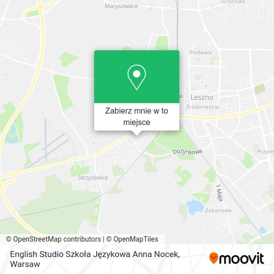 Mapa English Studio Szkoła Językowa Anna Nocek