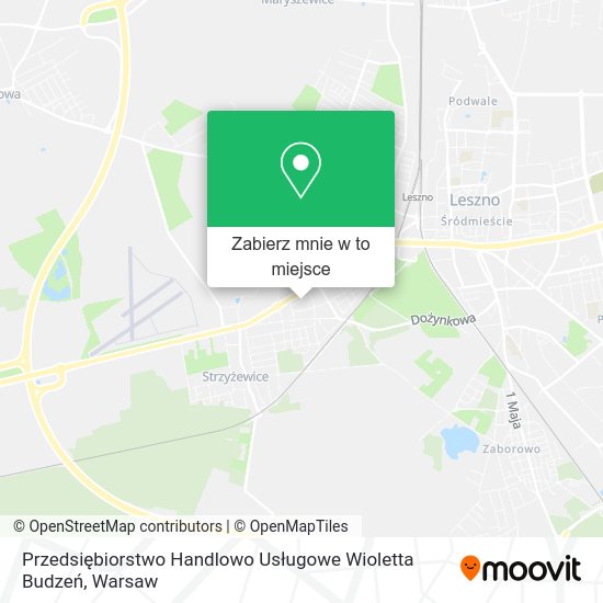 Mapa Przedsiębiorstwo Handlowo Usługowe Wioletta Budzeń