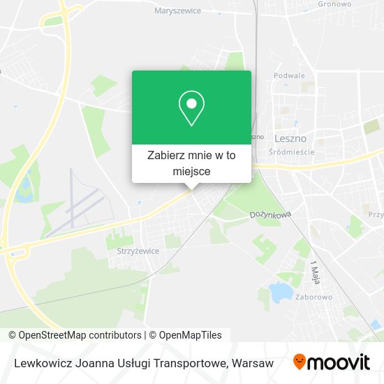 Mapa Lewkowicz Joanna Usługi Transportowe