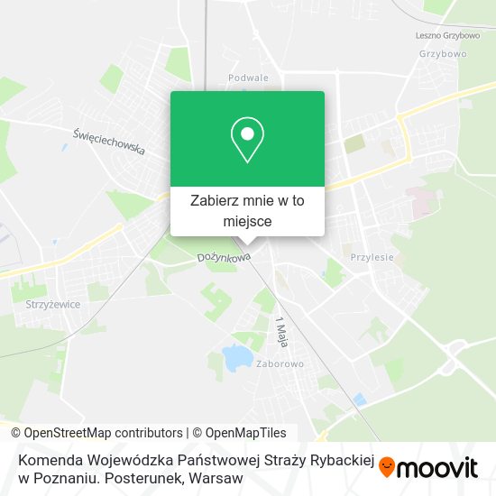 Mapa Komenda Wojewódzka Państwowej Straży Rybackiej w Poznaniu. Posterunek