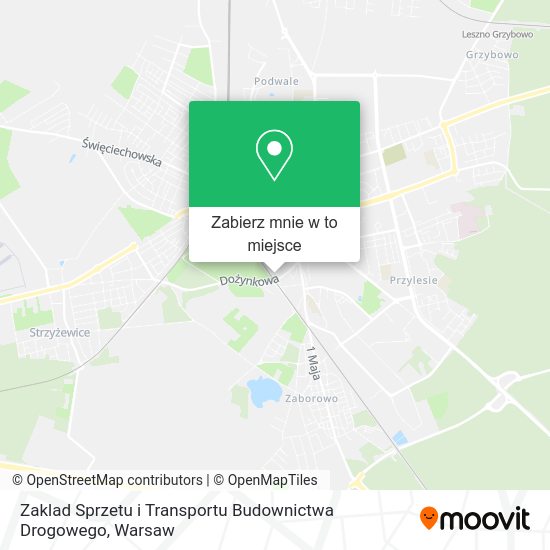 Mapa Zaklad Sprzetu i Transportu Budownictwa Drogowego