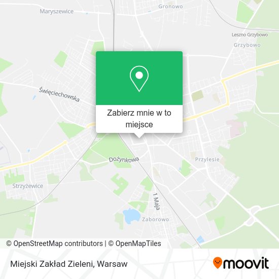 Mapa Miejski Zakład Zieleni