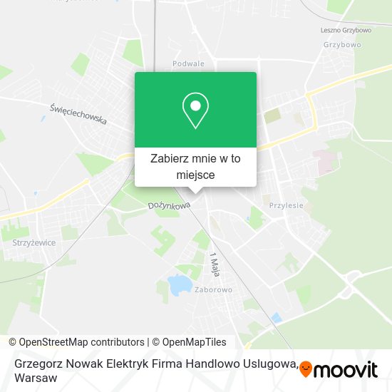 Mapa Grzegorz Nowak Elektryk Firma Handlowo Uslugowa