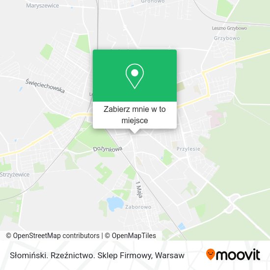 Mapa Słomiński. Rzeźnictwo. Sklep Firmowy