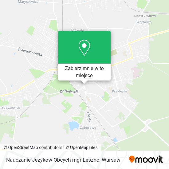 Mapa Nauczanie Jezykow Obcych mgr Leszno