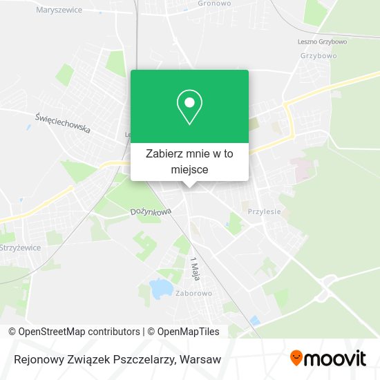 Mapa Rejonowy Związek Pszczelarzy