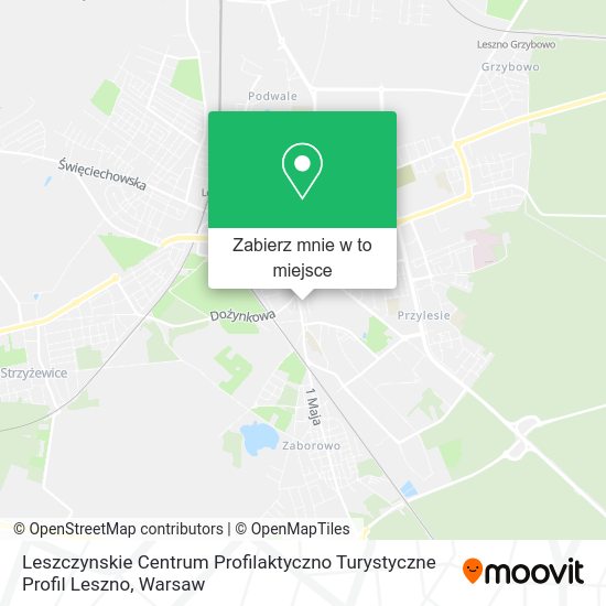 Mapa Leszczynskie Centrum Profilaktyczno Turystyczne Profil Leszno