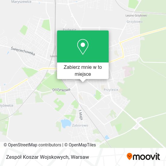 Mapa Zespół Koszar Wojskowych