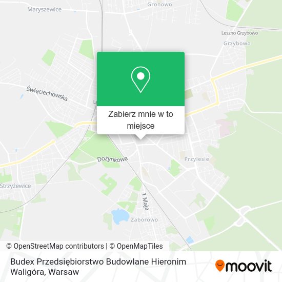 Mapa Budex Przedsiębiorstwo Budowlane Hieronim Waligóra