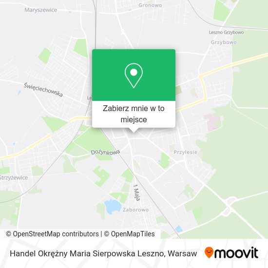 Mapa Handel Okrężny Maria Sierpowska Leszno