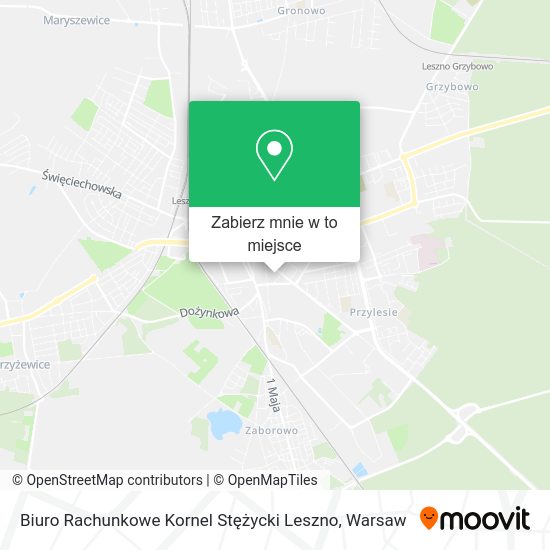 Mapa Biuro Rachunkowe Kornel Stężycki Leszno