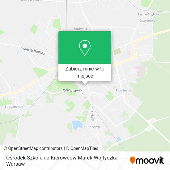 Mapa Ośrodek Szkolenia Kierowców Marek Wojtyczka