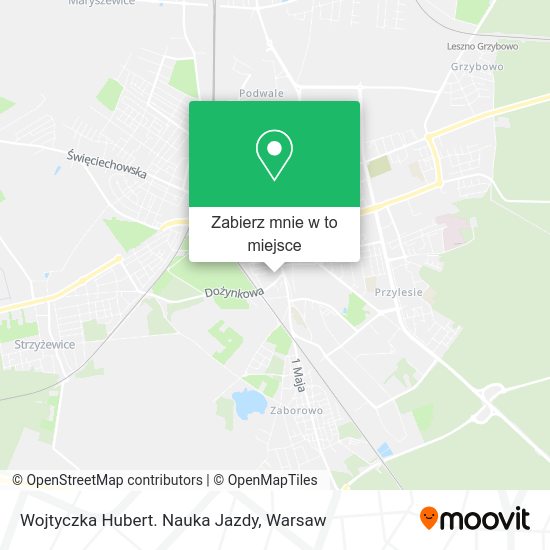 Mapa Wojtyczka Hubert. Nauka Jazdy