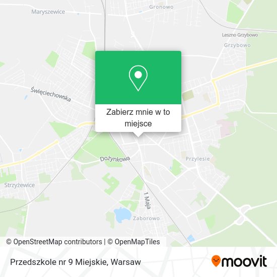 Mapa Przedszkole nr 9 Miejskie