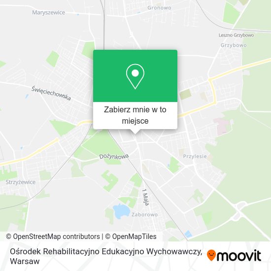 Mapa Ośrodek Rehabilitacyjno Edukacyjno Wychowawczy