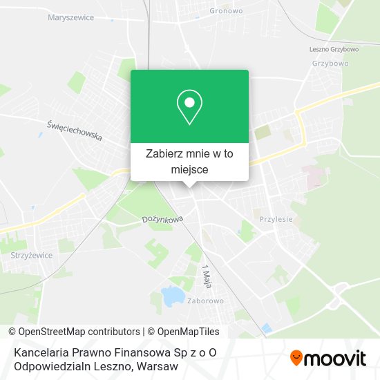 Mapa Kancelaria Prawno Finansowa Sp z o O Odpowiedzialn Leszno