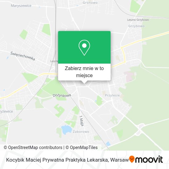 Mapa Kocybik Maciej Prywatna Praktyka Lekarska