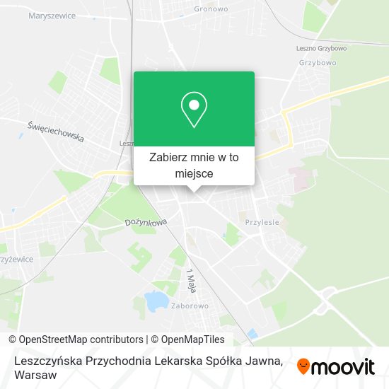 Mapa Leszczyńska Przychodnia Lekarska Spółka Jawna