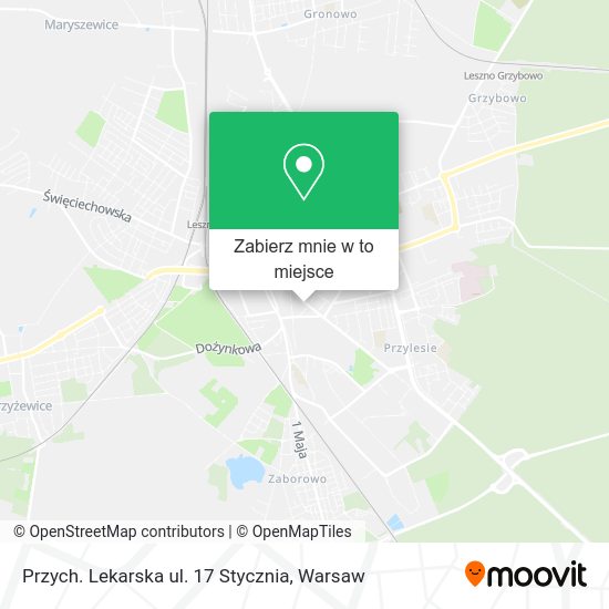 Mapa Przych. Lekarska ul. 17 Stycznia