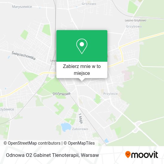 Mapa Odnowa O2 Gabinet Tlenoterapii