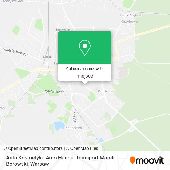 Mapa Auto Kosmetyka Auto Handel Transport Marek Borowski