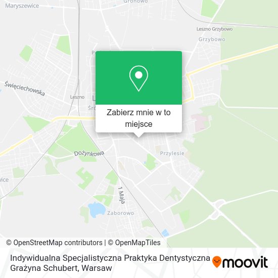 Mapa Indywidualna Specjalistyczna Praktyka Dentystyczna Grażyna Schubert